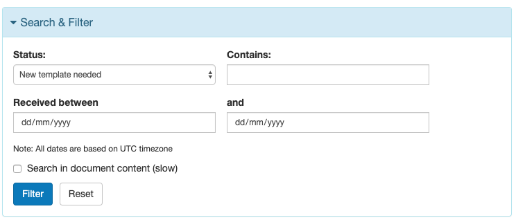 Filters are now saved when you navigate out of the page and applied again when you return