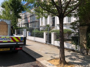 Heras fencing in Notting Hill 