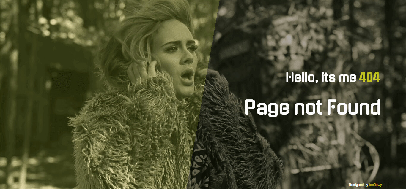 404 Page not Found Design