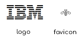 IBM logo and favicon