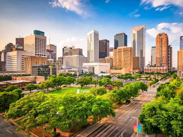 A view of the city of Houston, Texas