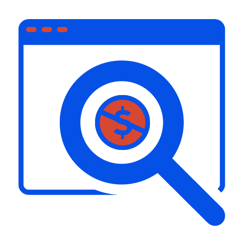 Illustration of a a web search