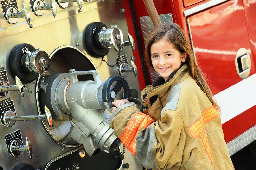 Girl firefighter.