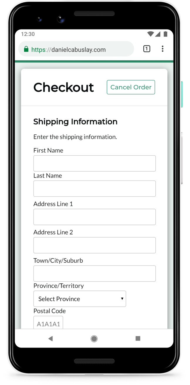 Image of a challenge on a smartphone
