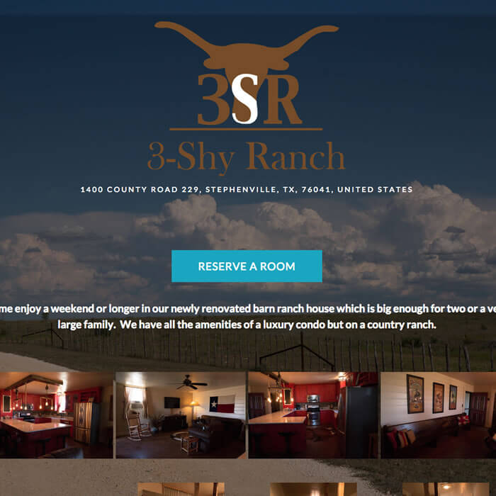 3 Shy Ranch website